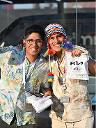 Vehículo eléctrico Kia en estadio del Mundial de Catar