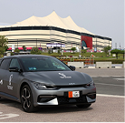 Kia EV9 en espacio de exhibición